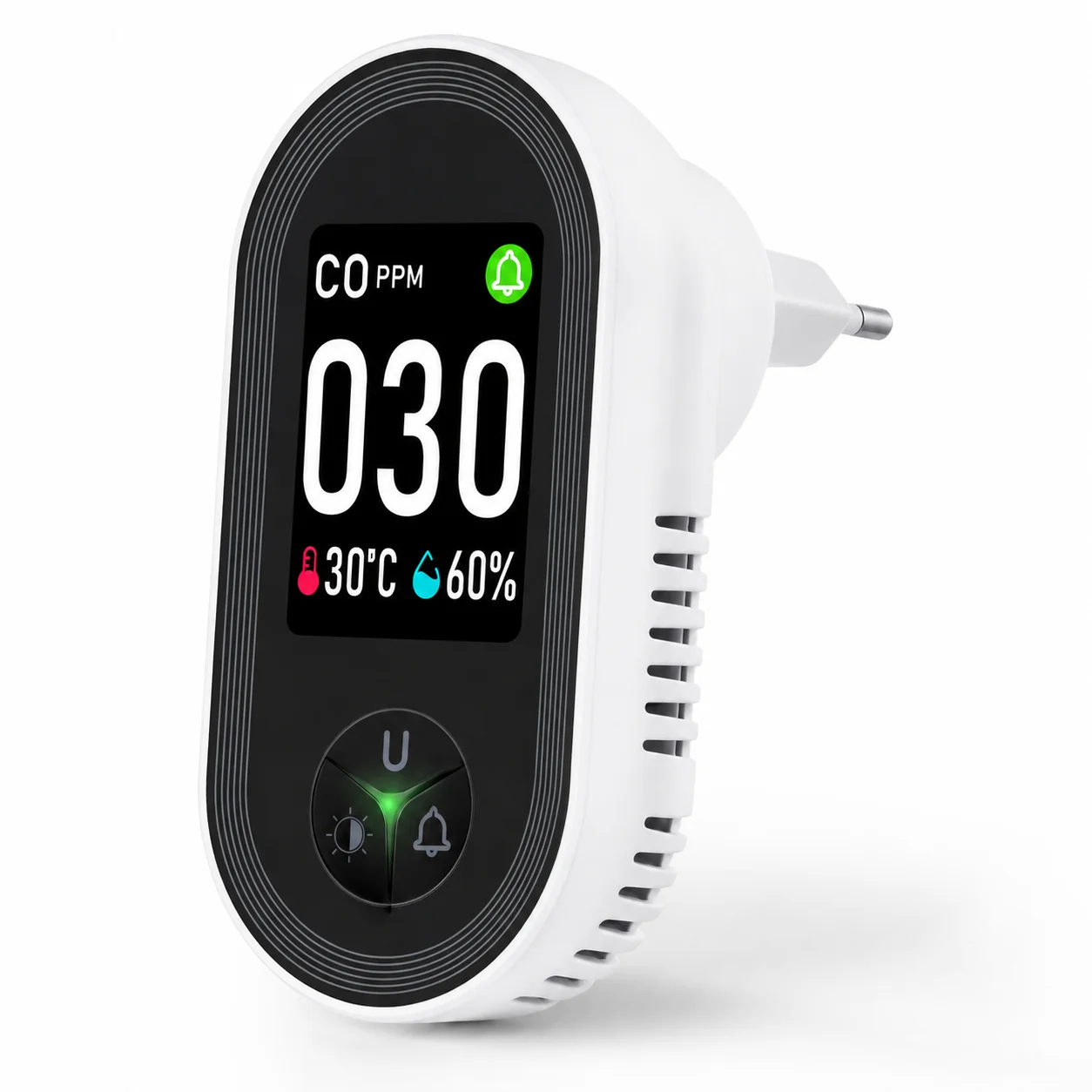 Co Detector Plug - FABISENSE 24D Detektor Karbon Monoksida yang