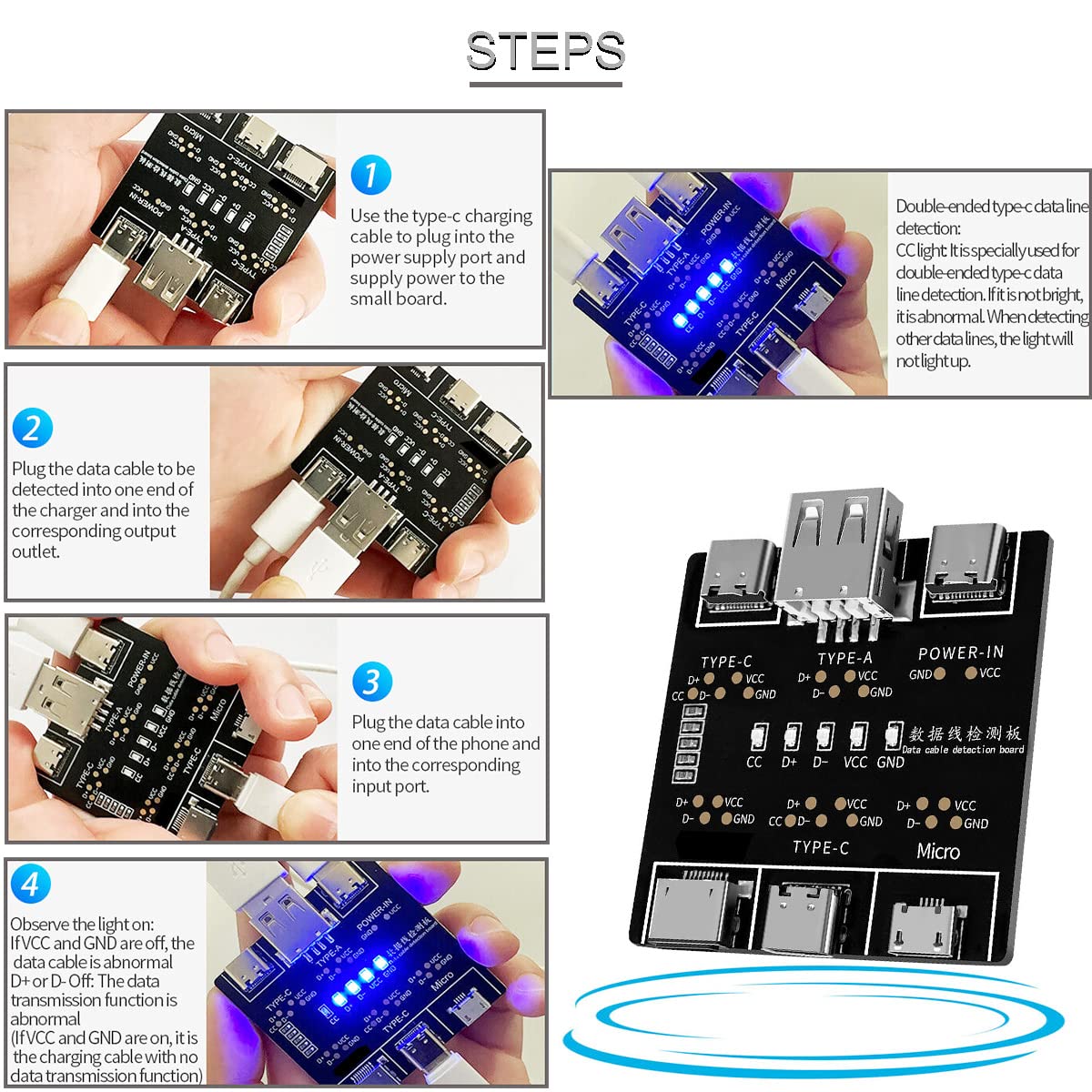 Papan Deteksi Kabel Data DT3 T - Co Detector Plug ulasan dan harga